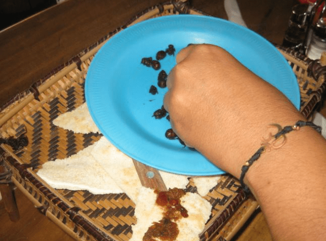 Plato de hormigas culonas