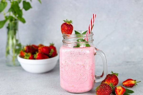 Smoothies y batidos de fresa