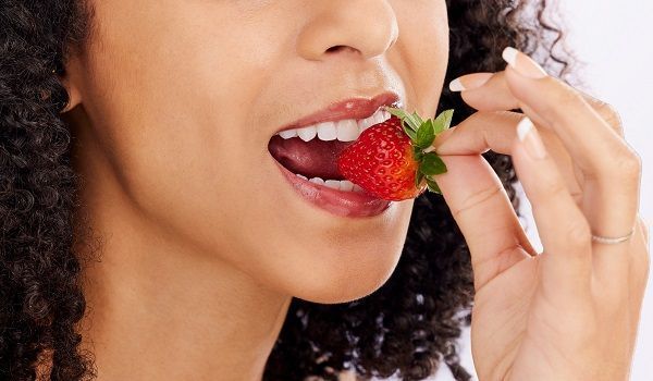 Fresas para comer como un snack