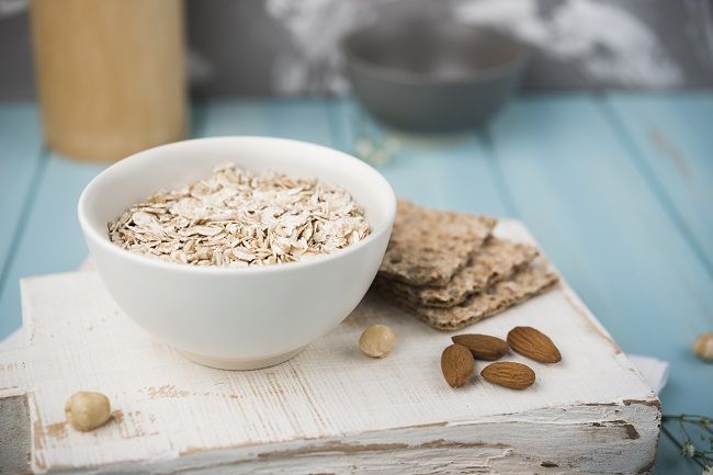 Avena con leche de almendras